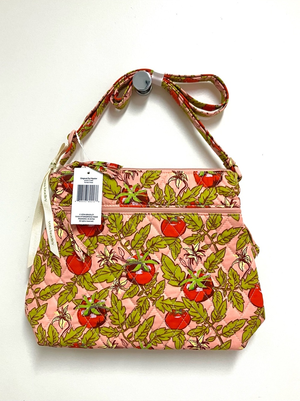 Vera Bradley Original Zip Hipster Tomato Vines